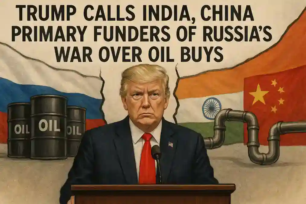 Trump Labels India and China as Primary Funders of Russia’s War